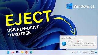 Eject USB Windows 11? | How to Remove External Hard Drives on Windows Laptop or Computer?
