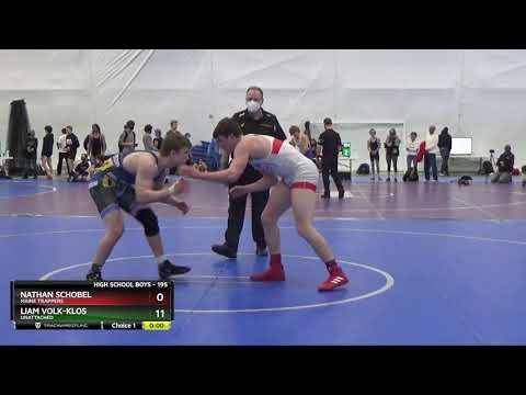 High School Boys 195 Liam Volk-Klos Unattached Vs Nathan Schobel Maine Trappers