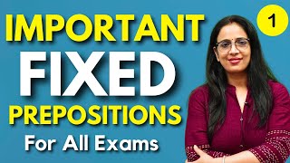 Important Fixed Prepostion For SSC CGL, CHSL, MTS, CPO, STENO, NDA, CDS, Banking - 1 || Rani Ma'am