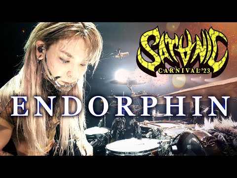 Tatsuya Amano - Crossfaith - "Endorphin" (Live Drum Cam from SATANIC CARNIVAL 2023)