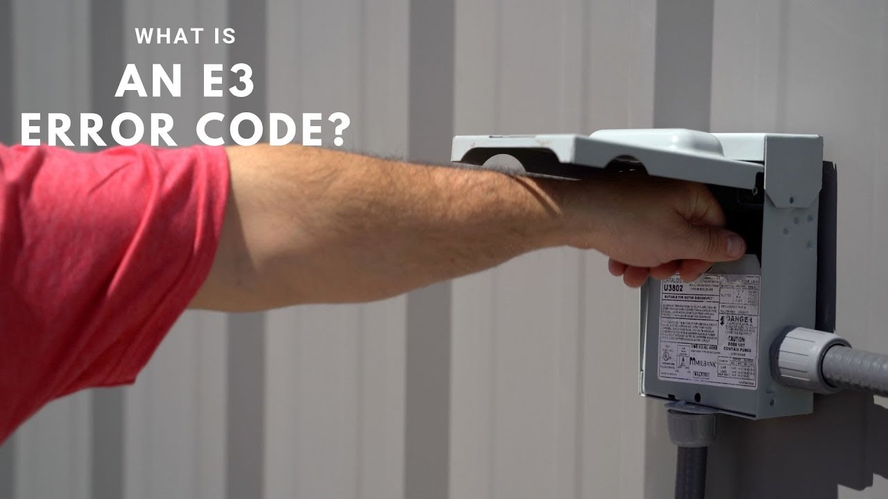 E3 Error Code (EH 03 4th GEN) - MRCOOL DIY Ductless Mini Split