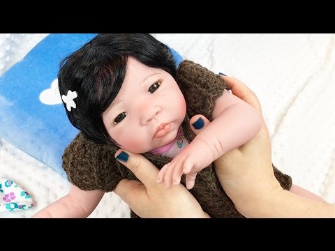 Paradise Galleries Nischi Doll Changing with Crocheted Dress and Diaper Cover Video