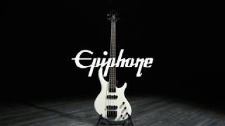 Video thumbnail for Epiphone Toby Standard IV Bass, Alpine White | Gear4music demo by Gear4music Guitars