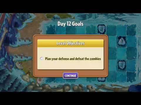 Plants Vs Zombies 2 Frostbite Caves Level 12 Completed.!!