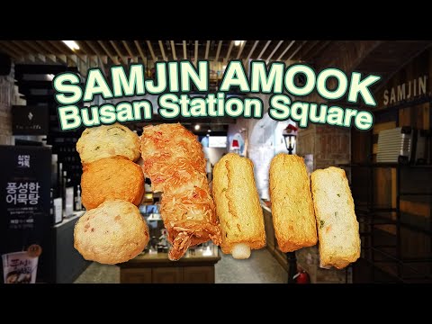 SAMJIN AMOOK (Bolo de Peixe) Praça da Estação Busan