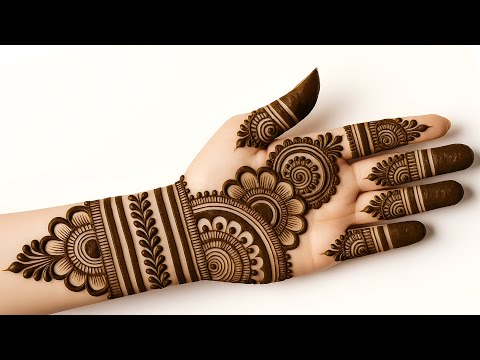 Mehandi Front Hand Design