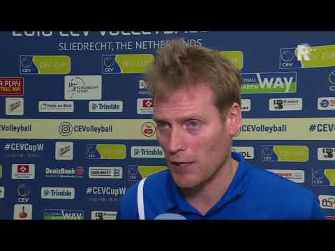 Beelden Sliedrecht Sport - Béziers en een interview met coach Matt van Wezel