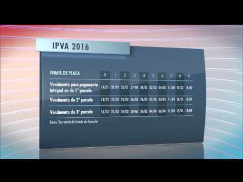 Conheça o calendário do IPVA 2016