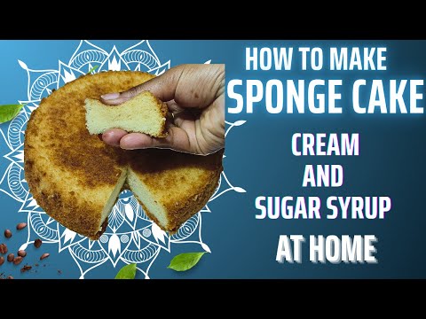 Easy spongecake at home//easiest cake recipe