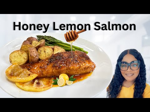 How To Make Honey Lemon Salmon | Honey Lemon Glazed  Salmon | Easy Honey Lemon Salmon Recipe