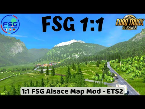 FSG 1:1 Alsace Map Mod (France, Switzerland, Germany) | ETS2 Screenshots Compilation #32