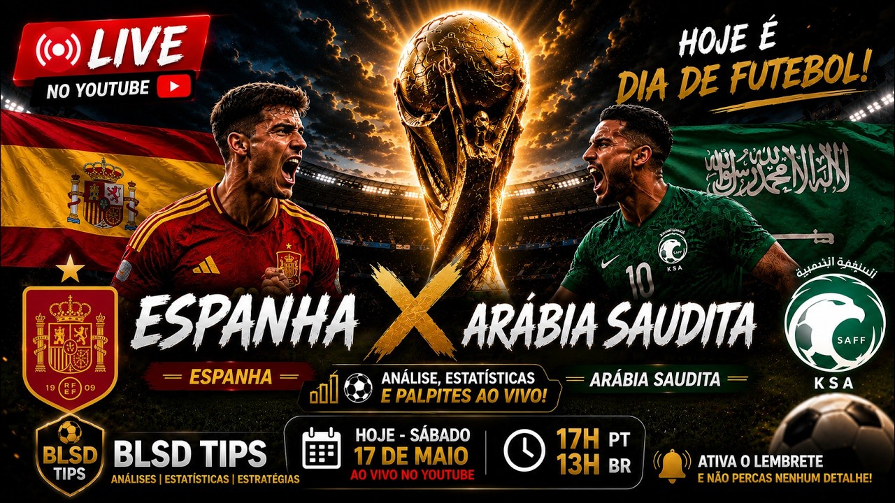 🔴 ESPANHA x ARÁBIA SAUDITA AO VIVO | Favorito ou Armadilha? | Análise Completa Mundial 2026