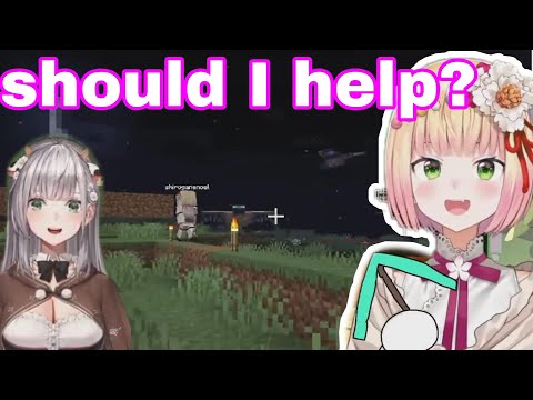 Momosuzu Nene Watching Noel Getting Attack By Phantom And Laugh | Minecraft [Hololive/Eng Sub]