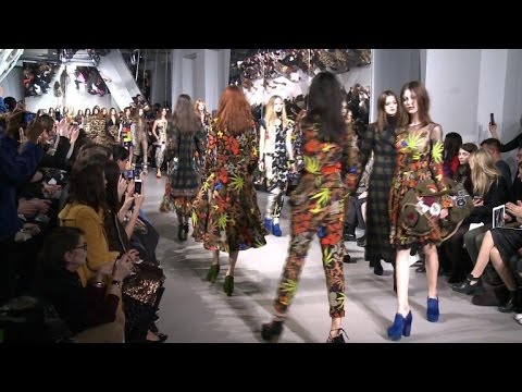 Leopard print and cannabis leaves at Paris fashion week