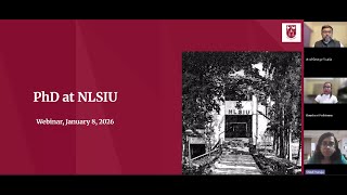 NLS PhD Information Webinar With Dr. Arul Scaria & Dr. Shiuli Vanaja | January 8, 2026