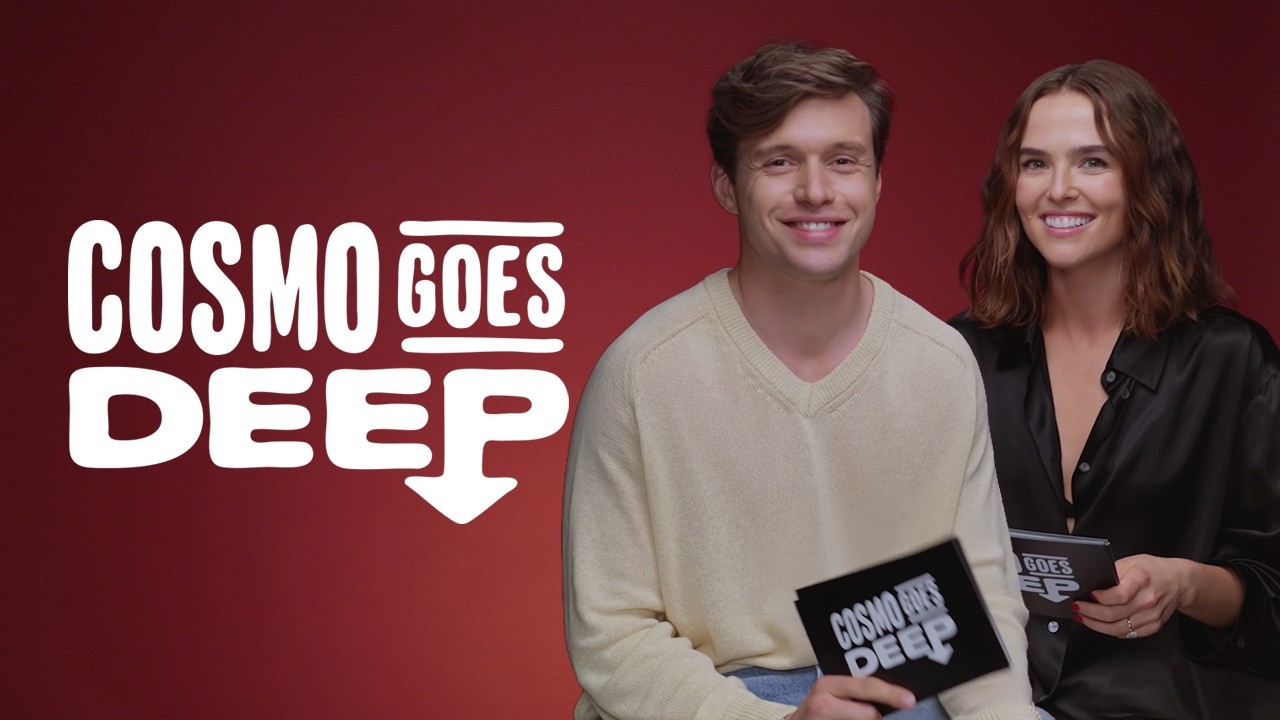 Zoey Deutch & Nick Robinson Answer Rapid-Fire Questions | Cosmo Goes Deep | Cosmopolitan