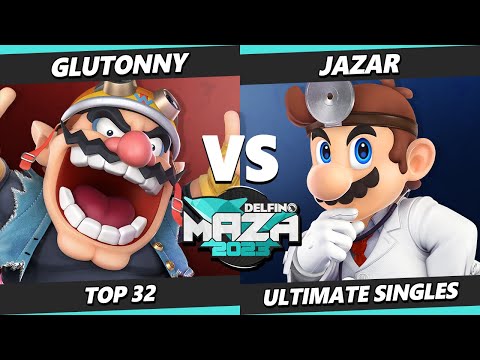 Delfino Maza 2023 - Glutonny (Wario) Vs. JaZar (Dr. Mario) Smash Ultimate - SSBU