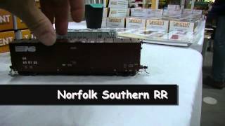 preview picture of video '01.25.15 Amherst Train Show  - Tangent Scale Models X-58 Boxcar'
