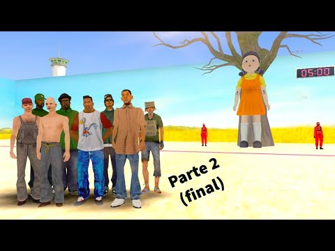 CJ y sus amigos juegan al juego del Calamar #2 - GTA San Andreas Loquendo