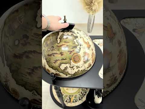 Глобус бар со столиком Карта мира черный сфера 42 см Гранд Презент 42004W-B - фото 1 - id-p1447936624