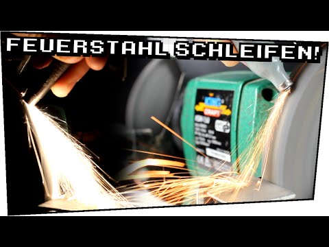 #Feuerstahl Vs Schleifmaschine / Funkenprobe Feuerstahl - Techtastisch #46