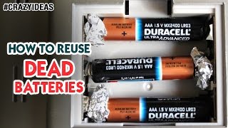 How to Reuse Dead Batteries | Best Battery Life Hack | Science and Technology | Crazy Ideas