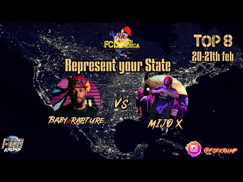 BABY RAPTURE vs MIJO X | Top 8 Rep your states | FCD NORTH AMERICA ONLINE TOURNAMENT