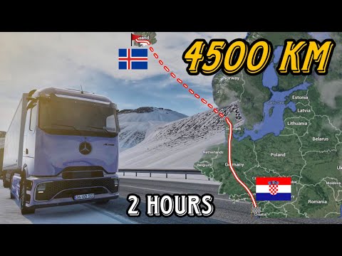 ETS2 Longest Delivery in Europe (Croatia to Iceland) Zagreb to Reykjavík | Euro Truck Simulator 2