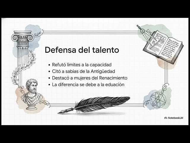 Vídeo relacionado con Discurso en defensa del talento de las mujeres: 7 (Pensamiento)