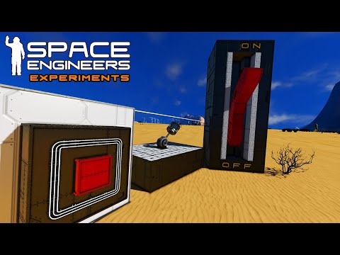 Space Engineers Experiments: Getting Turned On - Visual Buttons, Levers And Switches.