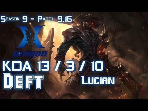 KZ Deft LUCIAN vs JAYCE ADC - Patch 9.16 KR Ranked