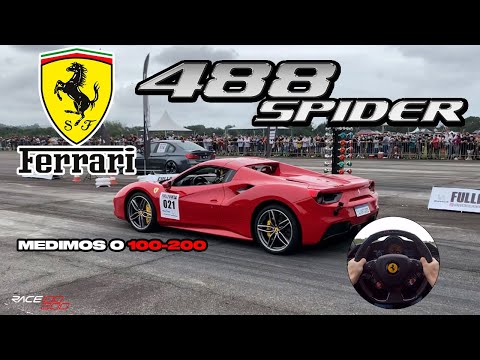 MEDIMOS OS TEMPOS DA FERRARI 488 SPIDER DO GUILHERME AVANTGARDE NA 1/2 MILHA FULLPOWER