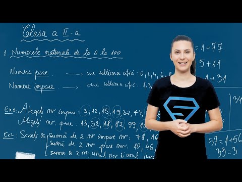 Numerele pare si numerele impare - Matematica - Clasa II-a