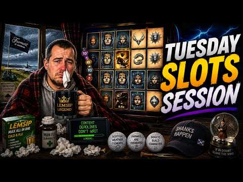 Thumbnail for video: Tuesday Online Slots Session with Jimbo