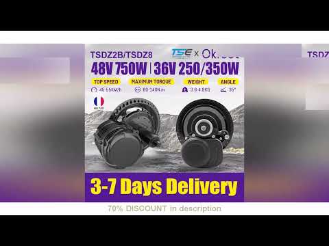 Best Products You Should Know! Mid Drive Ebike Kit Tongsheng TSDZ2B TSDZ8 Motor 36V 250W 350W 48V