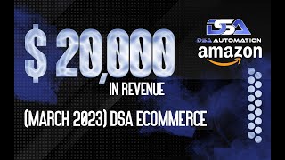 $20,000 sales on Amazon selling pet food and office products!