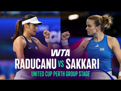 Emma Raducanu vs. Maria Sakkari | 2026 United Cup Perth Group Stage | WTA Match Highlights