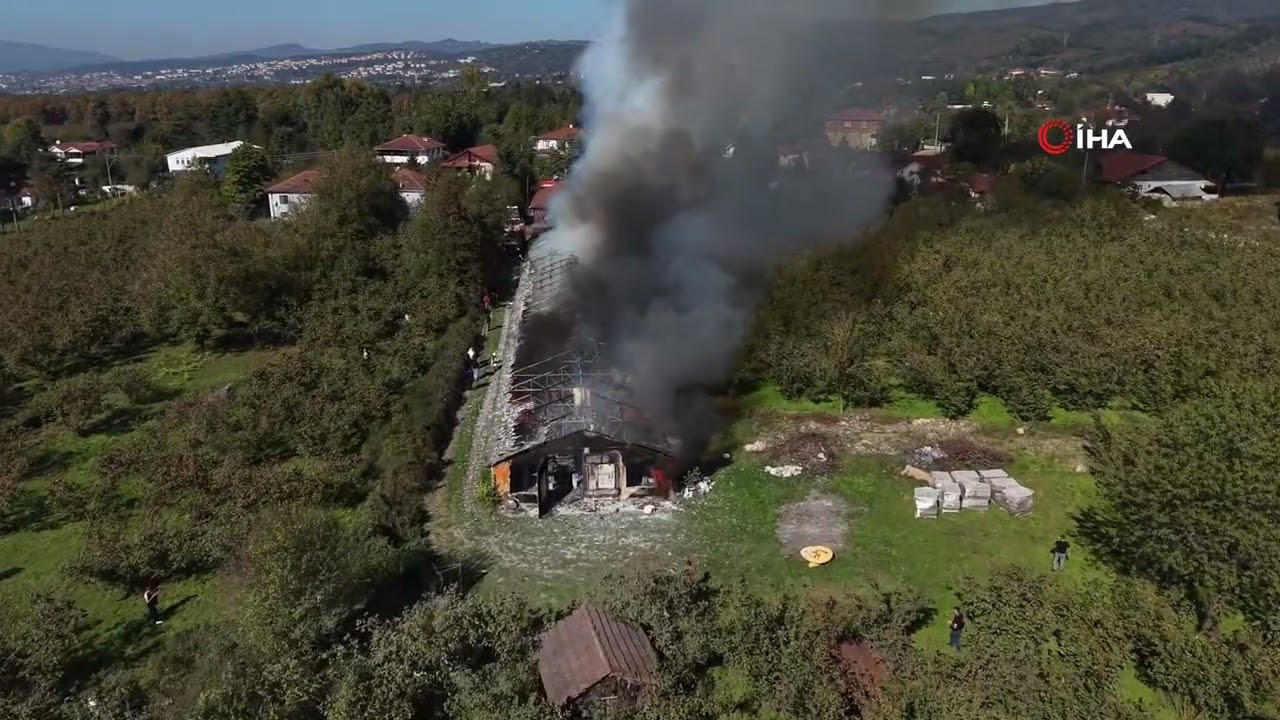 Fabrikada yangın çıktı