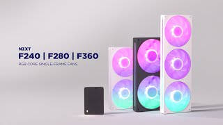 Introducing the All-New NZXT F Series RGB Core Single-Frame Fans!