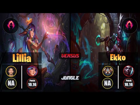 Blaber LILLIA (Jungle) [Dark Harvest] VS EKKO - Challenger NA Patch 10.16