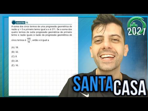 SANTA CASA 2021 - Q75 Mat - A soma dos cinco termos de uma progressão