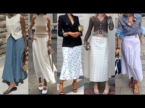 Tendencias de MODA 2024/ 2025 FALDA LARGA una de las NUEVAS TENDENCIAS de moda 2024 2025