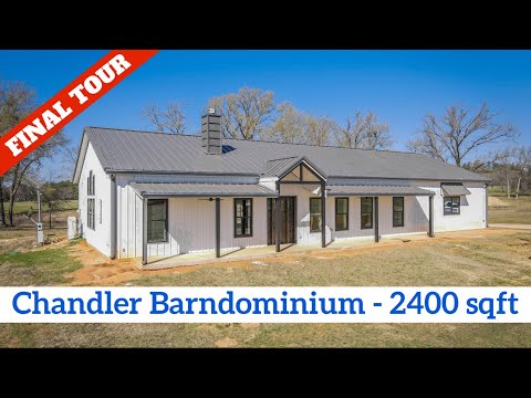 Barndominium Tour - 2400 sqft living - 3 Bedroom - 2.5 Bath - 1200 sqft shop.