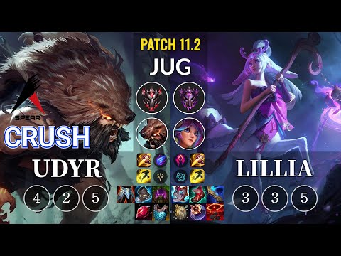 ASP Crush Udyr vs Lillia Jungle - KR Patch 11.2