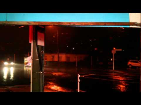 Stormy night in Island Bay, Wellington