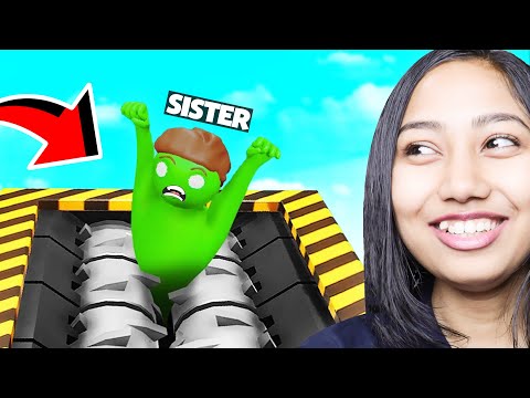 TROLLING MY SISTER IN GANG BEAST