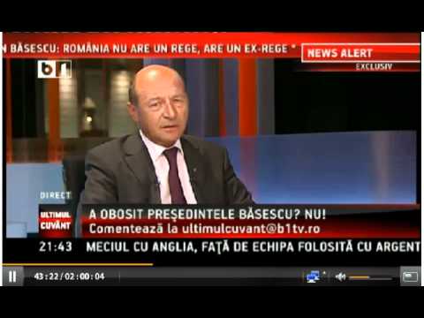 T.Băsescu - Despre ex-regele Mihai_3 (B1TV)