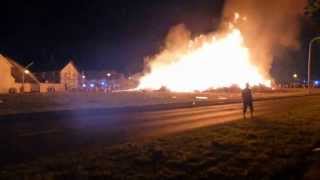 preview picture of video 'Bonfire at Edgarstown, Portadown 2013'