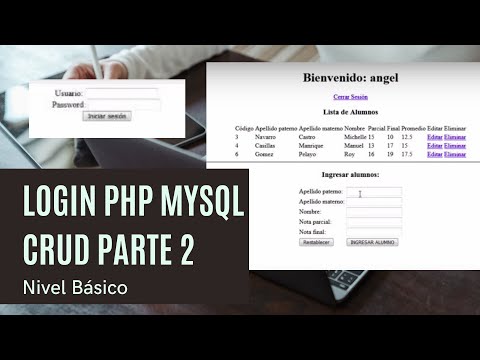 PHP CRUD PDO Y SESIONES LOGIN