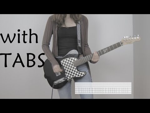 Three Days Grace - Landmine Guitar Cover w/Tabs on screen